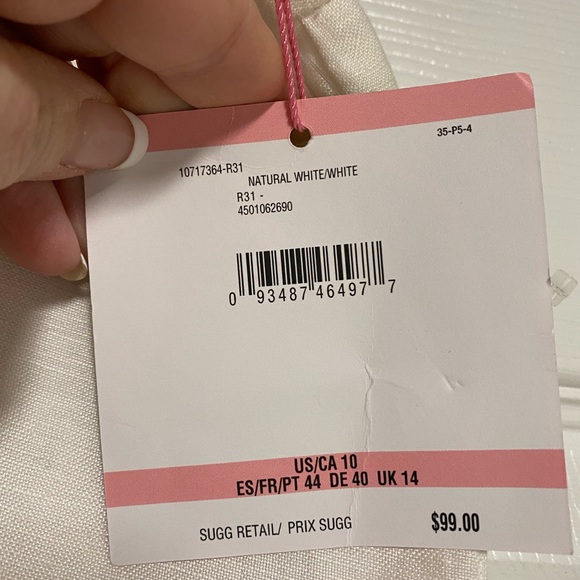 NWT Pappagallo Linen Lined Pants Size 10 - Picture 5 of 6